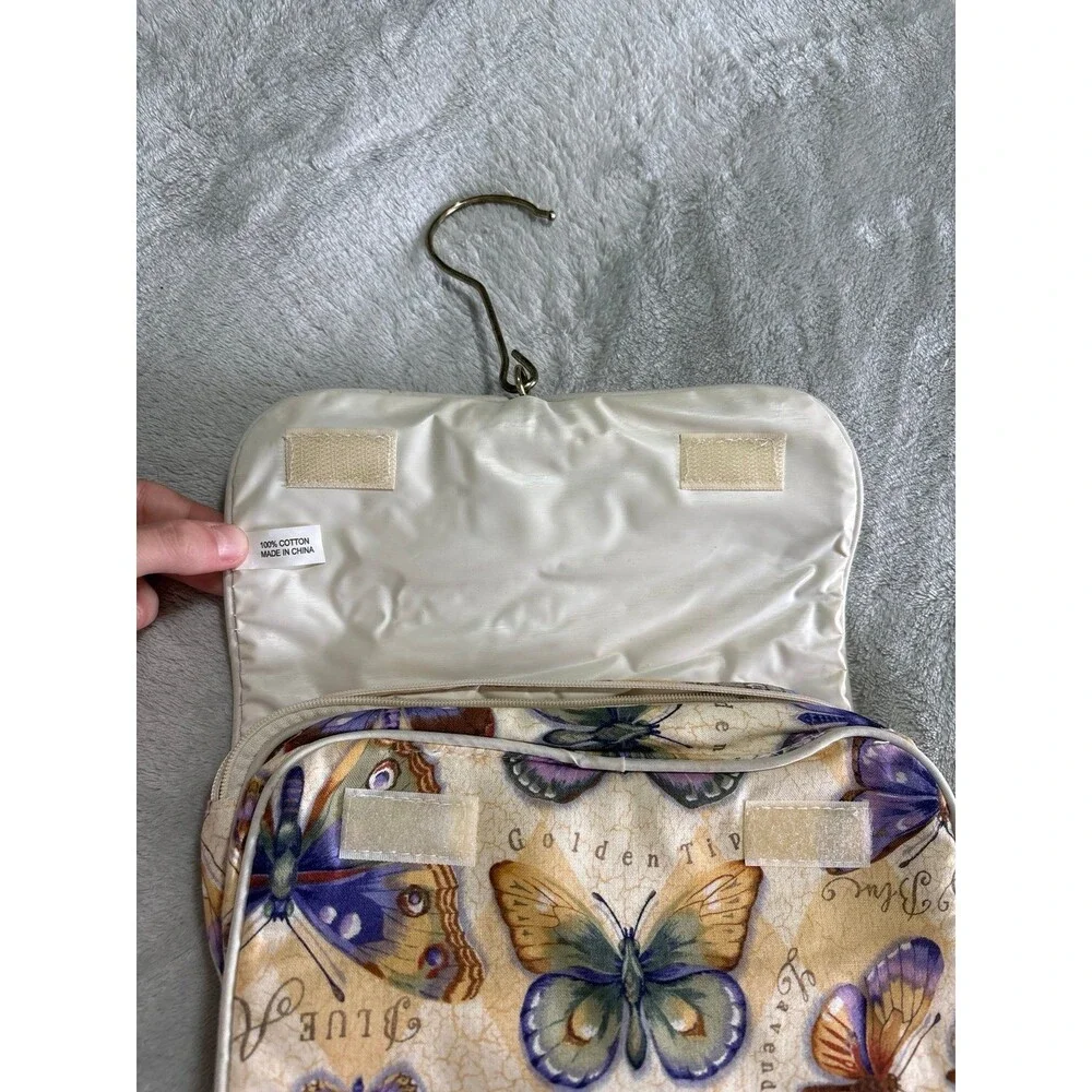Make up bag storage tote cosmetic jewelry hanging travel hotel vacation toiletry
